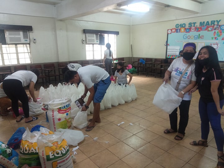 AICS Community Service: Relief Goods Distribution during Covid Pandemic
